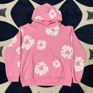 Denim Tears The Cotton Wreath Pink Hoodie Mens Large
